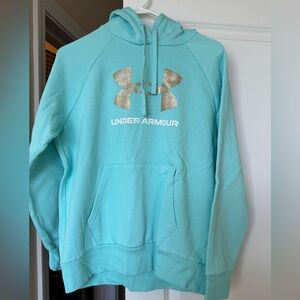 Under Armour Teal Hoodie with Gold Accents
